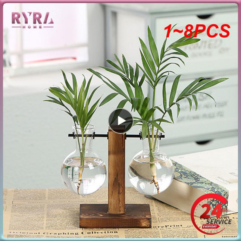 1~8PCS Terrarium Hydroponic Plant Vases