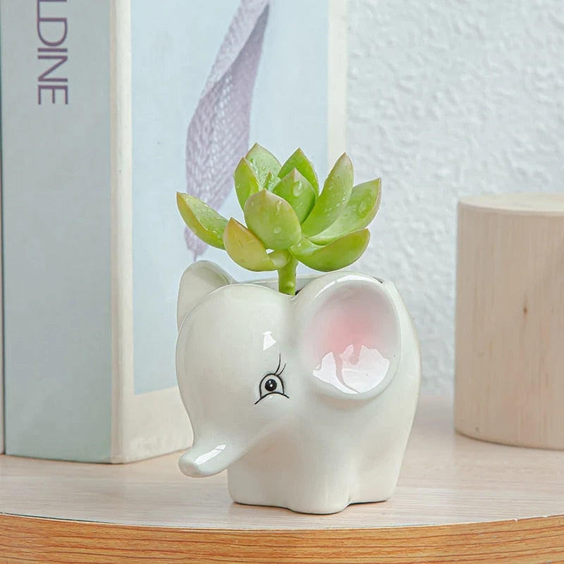 New Style Ceramic Animal Flower Pot